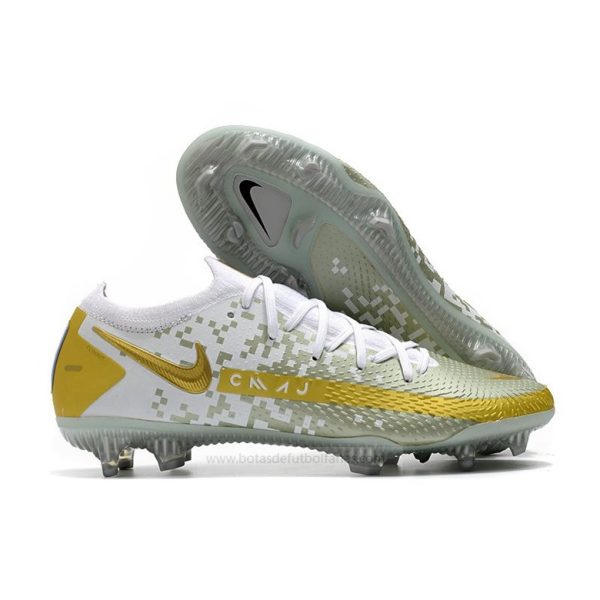 Nike Phantom GT Elite FG Blanco Oro